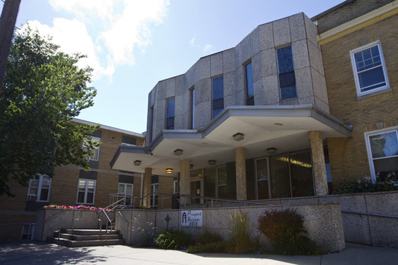 Prospect Heights Community Living Center entrance Racine, WI